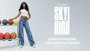 Sky High Long Inseam Denim