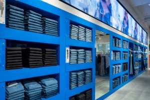 Good American denim wall
