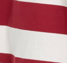 Swatch color MERLOT AND CHALK RUGBY STRIPE