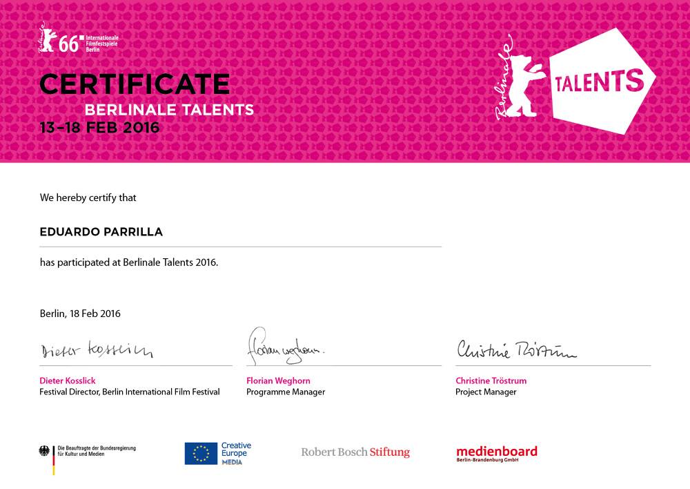 BERLINALE TALENTS 2016
