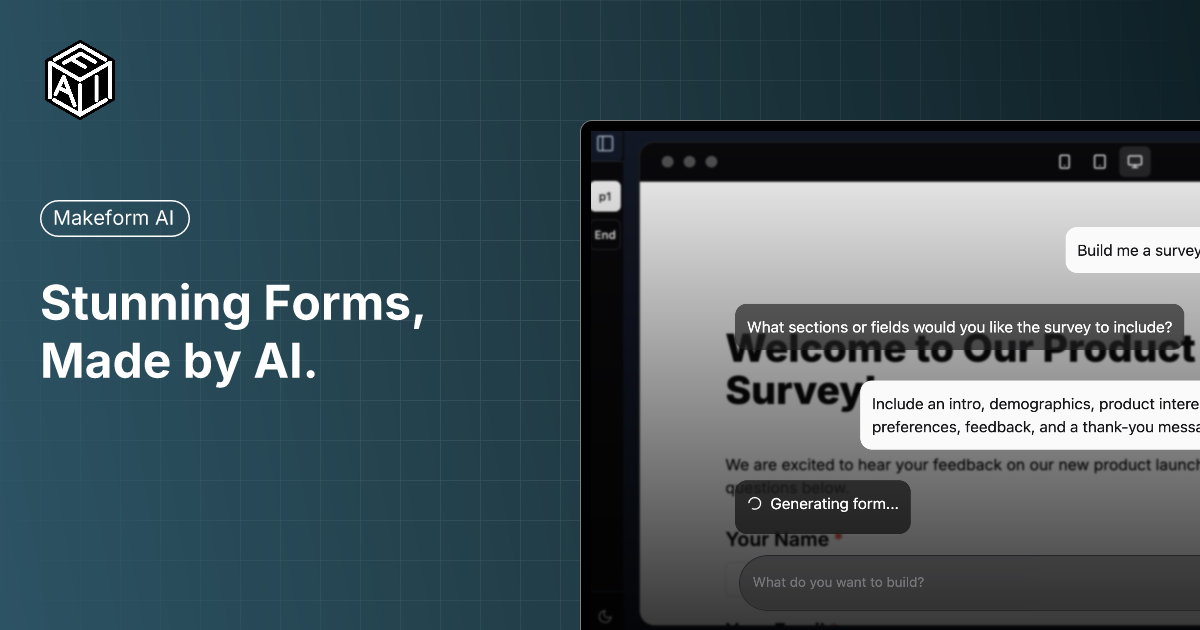 image for Why I Built Makeform AI: The Unexpected Journey to an AI-Powered Form Builder