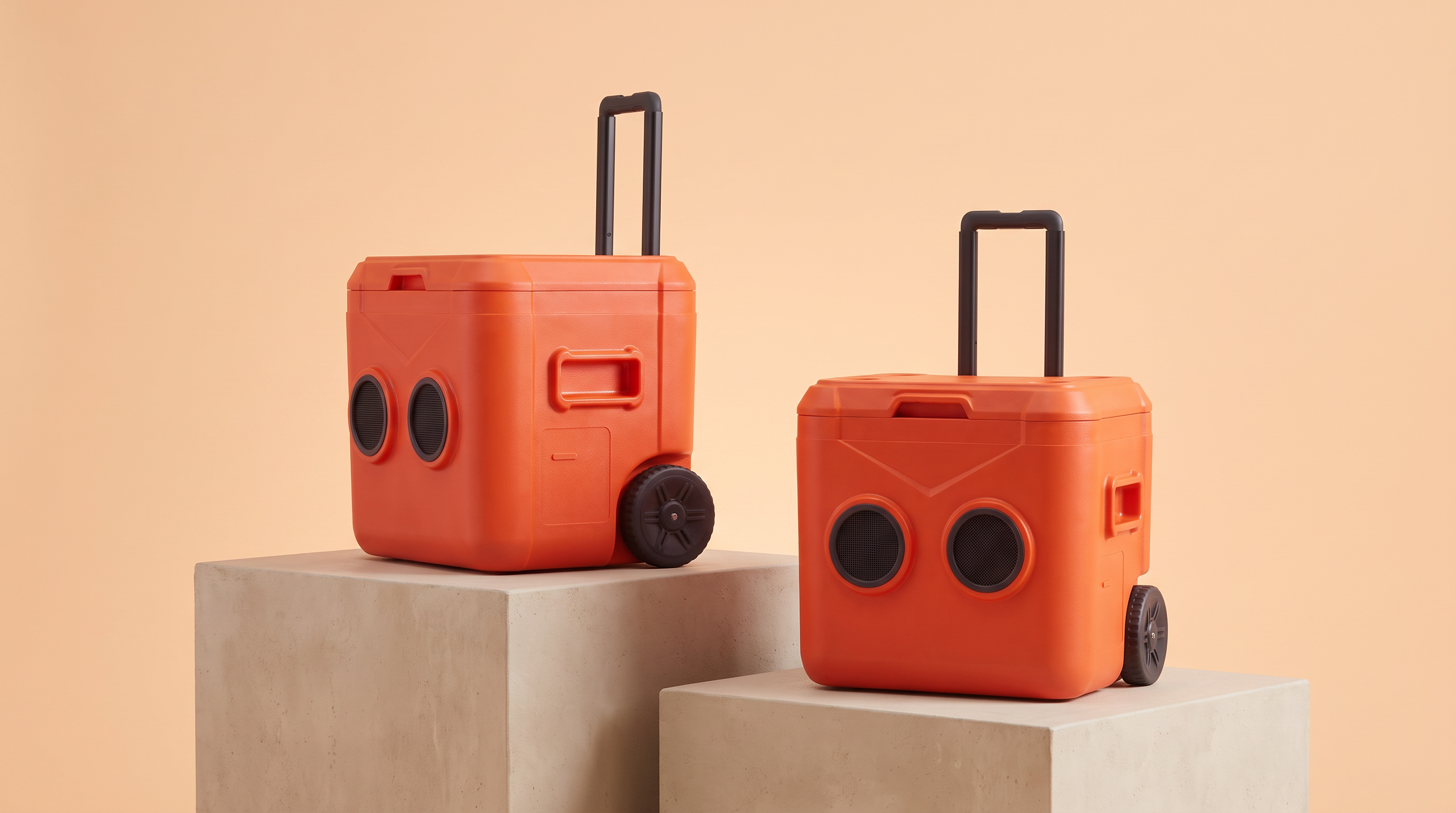 Bud Coolbox, suitcase-style beer cooler with speakers