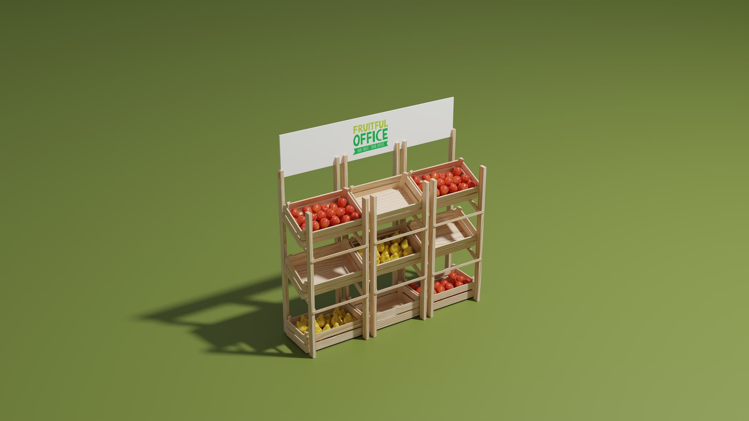 Fruitful Office, Crates & Stands