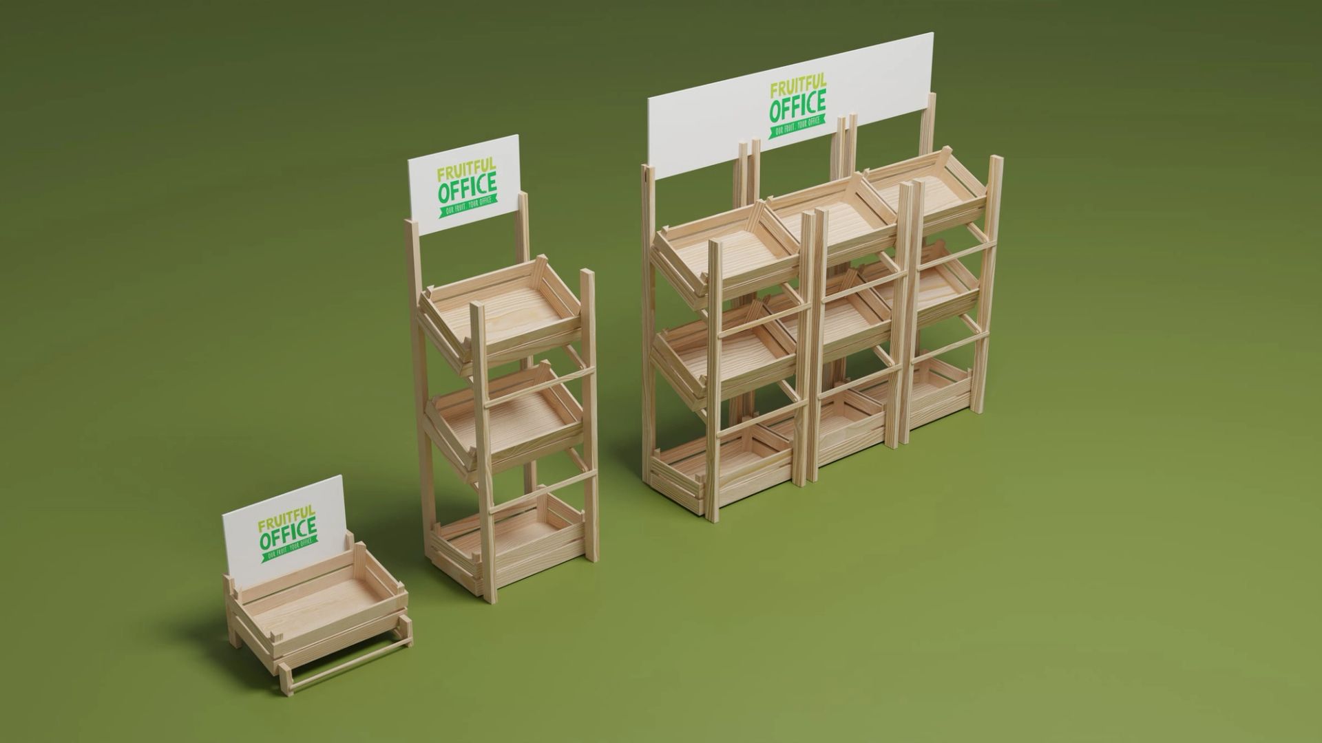 Fruitful Office, Crates & Stands