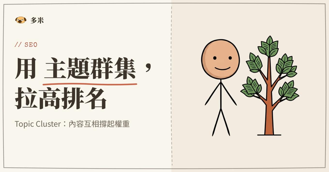 主題群集封面，火柴人節點網絡插圖
