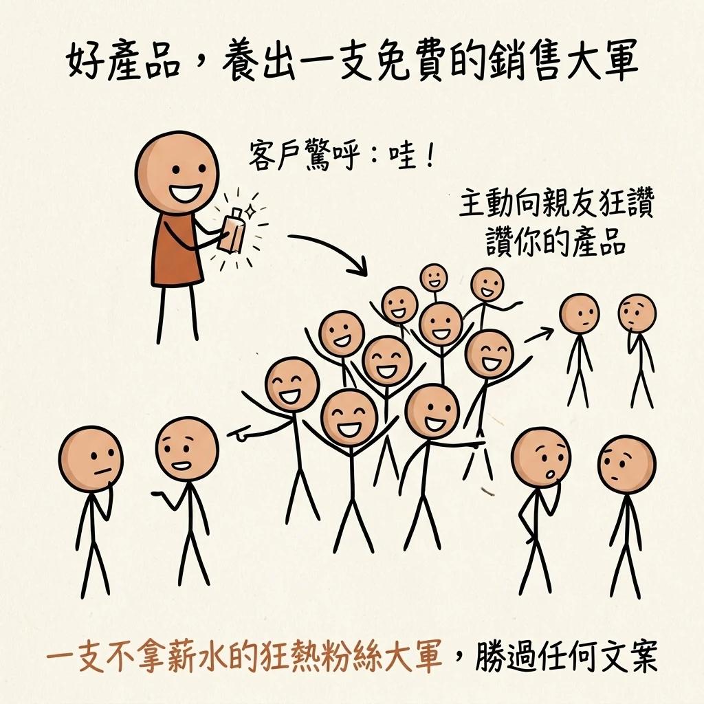 好產品養出一支免費的銷售大軍:客戶驚呼哇,主動向親友狂讚你的產品,一支不拿薪水的狂熱粉絲大軍勝過任何文案