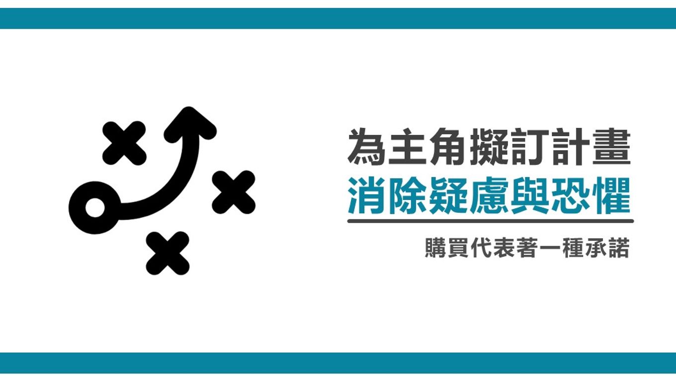 為主角擬訂計畫-消除疑慮和恐懼