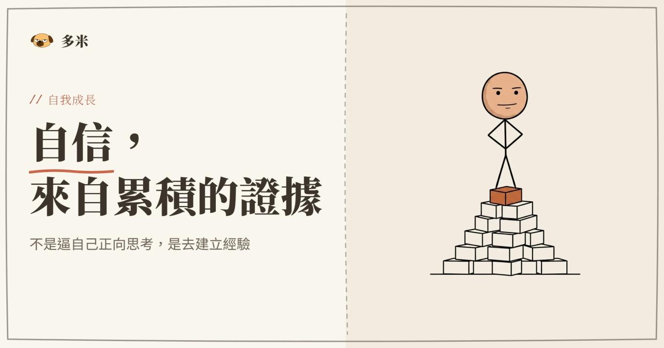 如何獲得自信封面，火柴人上升折線插圖