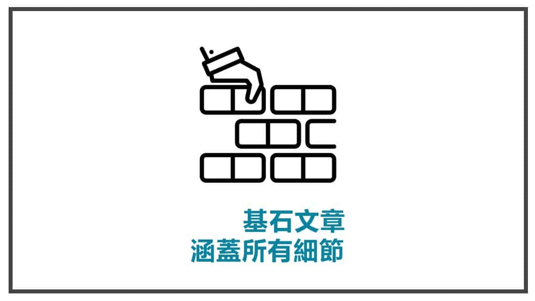 基石文章涵蓋所有細節