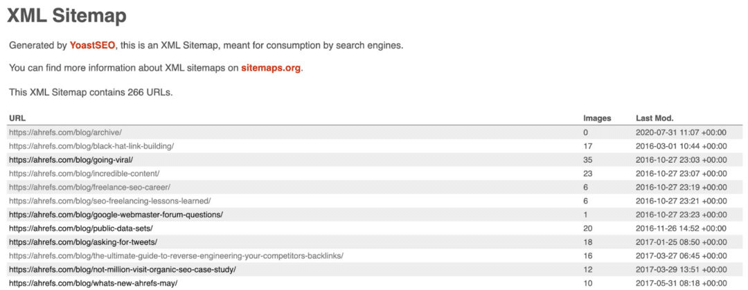提交 XML Sitemap