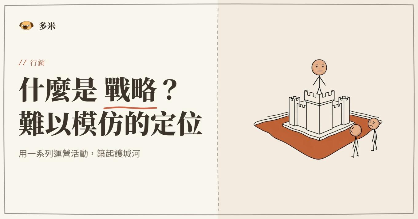 波特策略理論封面，火柴人靶心插圖
