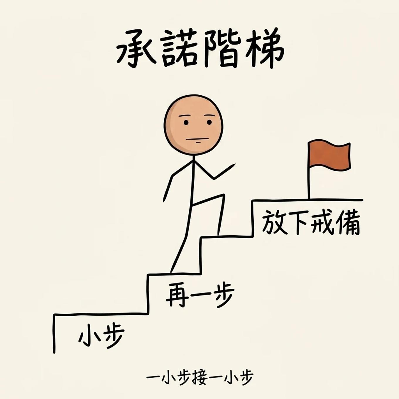 承諾階梯：一小步接一小步，讓潛在客戶逐步放下戒備