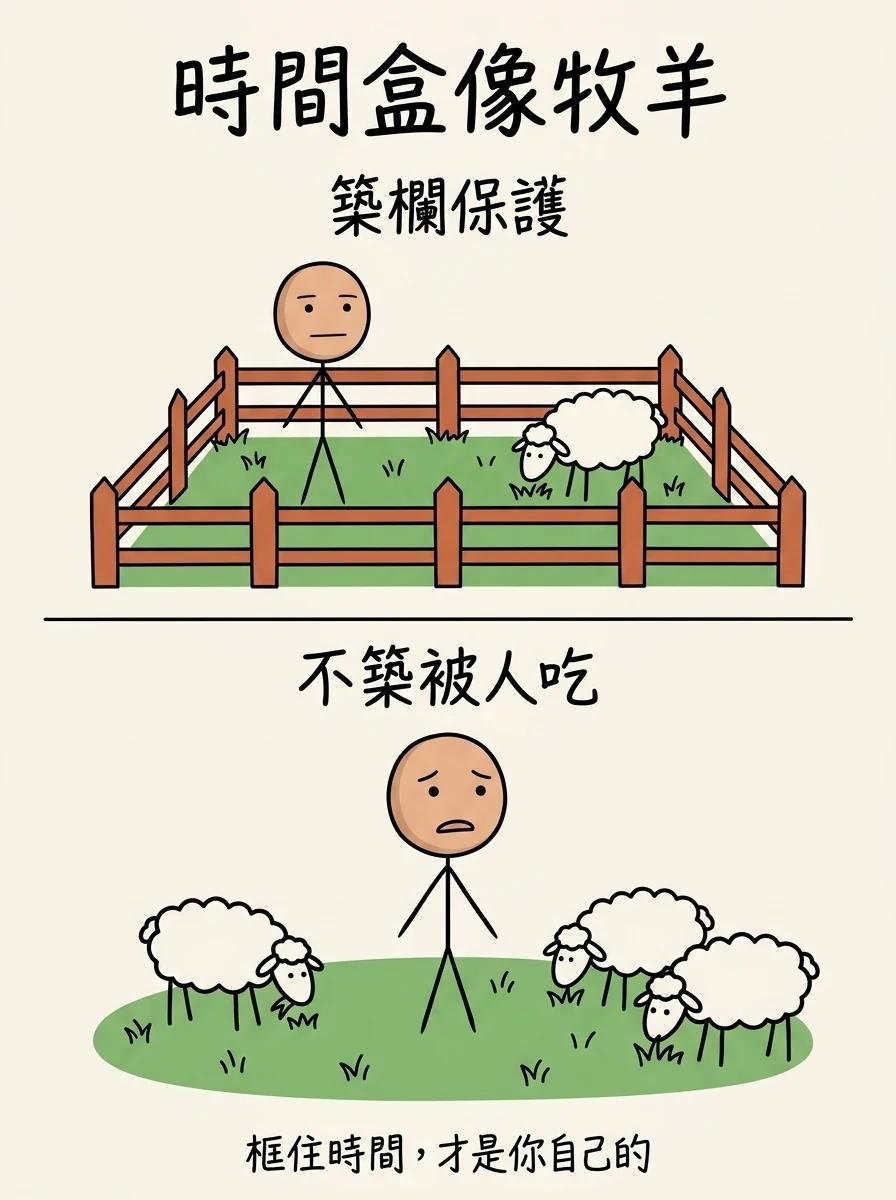 時間盒像牧羊:築欄保護的草地是你私人的,沒築欄的草地會被別人的羊群吃掉