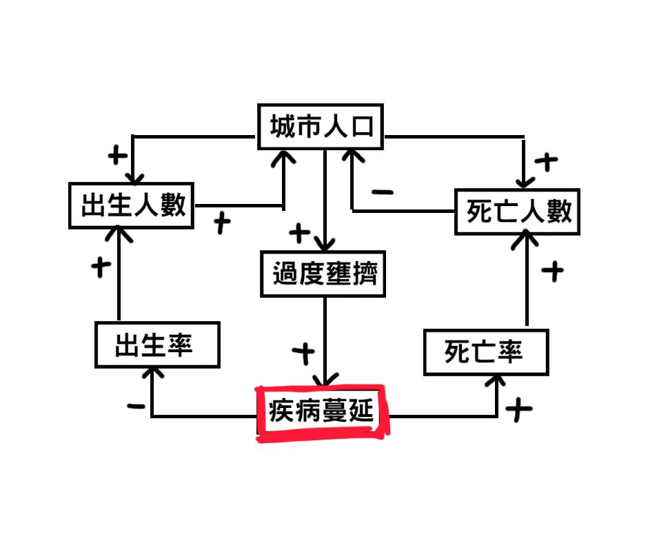 因果環圖第四步:疾病蔓延調節迴路