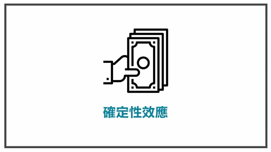 消費心理學-確定性效應
