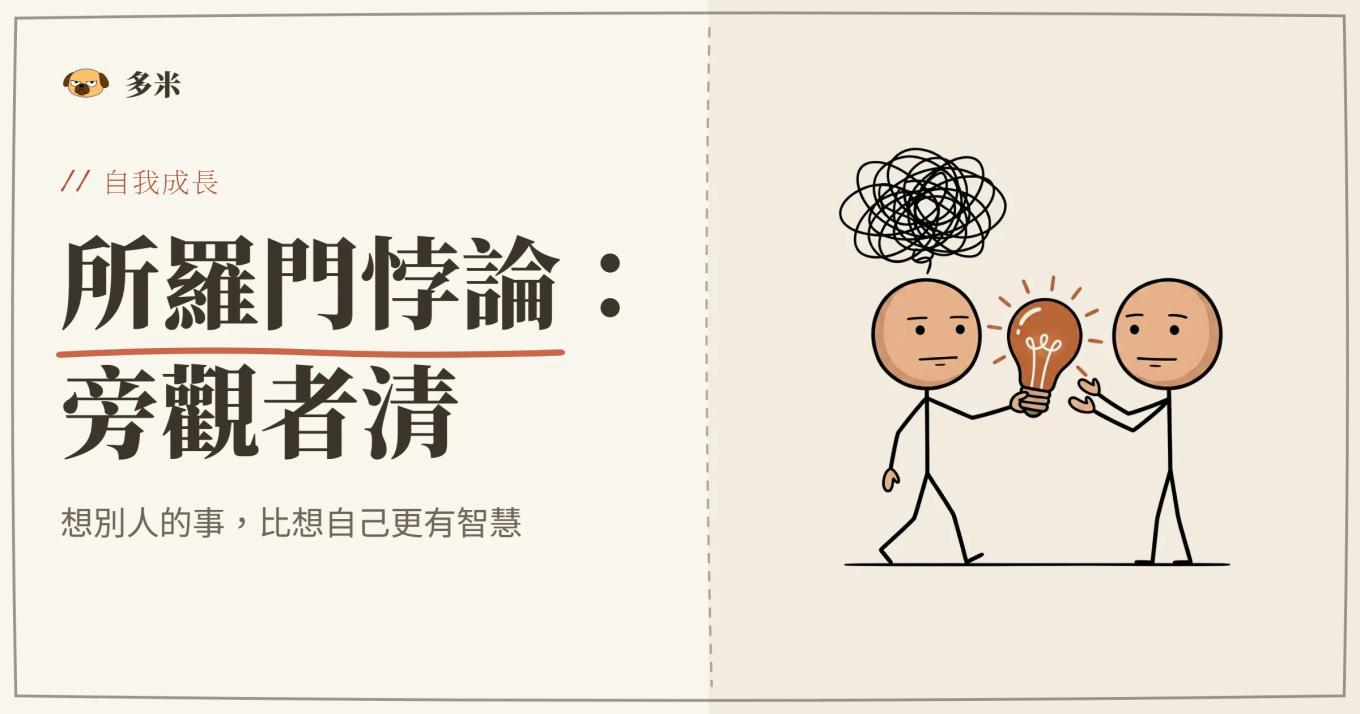 所羅門悖論封面，火柴人左右對照插圖