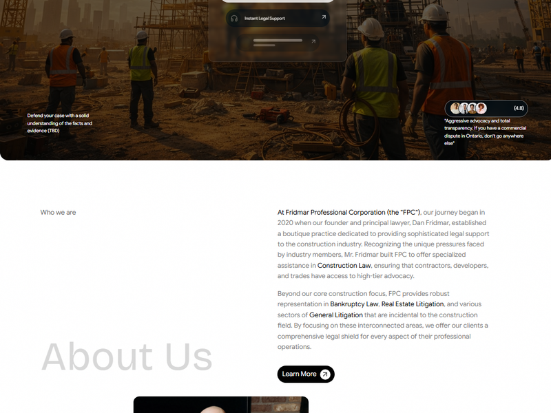 A firm that had outgrown its old website