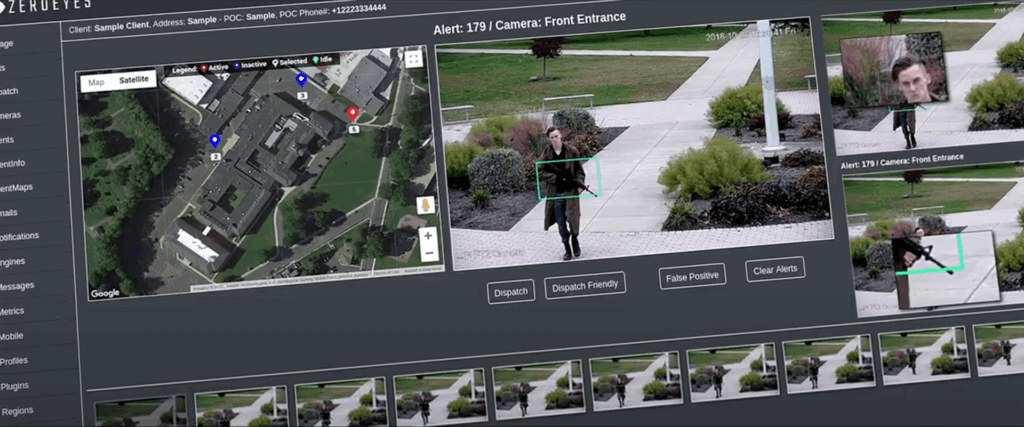 Zeroeyes Zoc Dashbaord