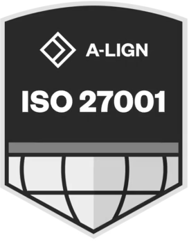 ISO 27001 Certified badge