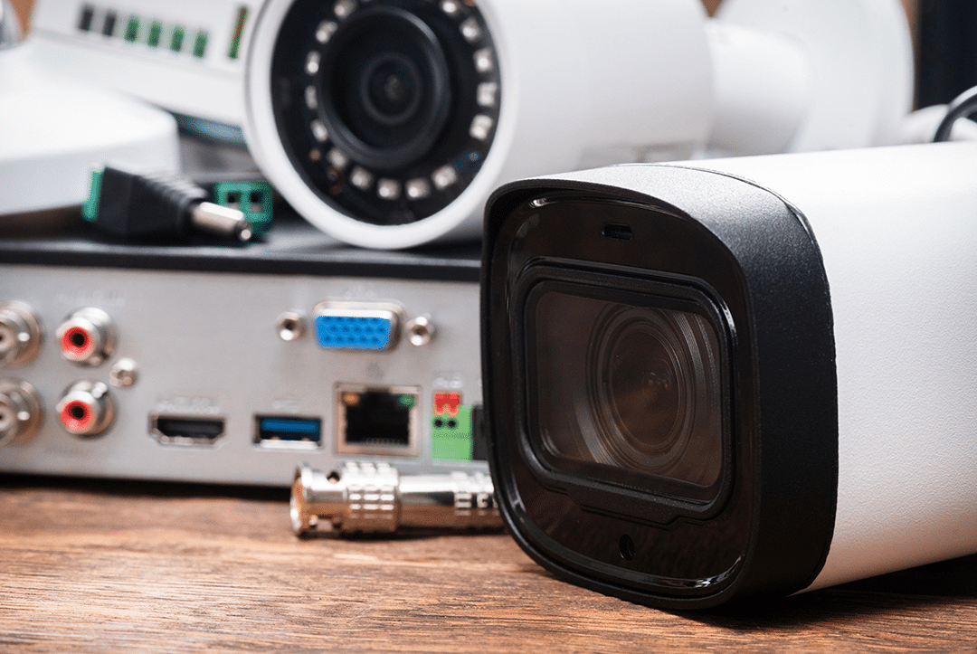 Security Camera system ready for installation