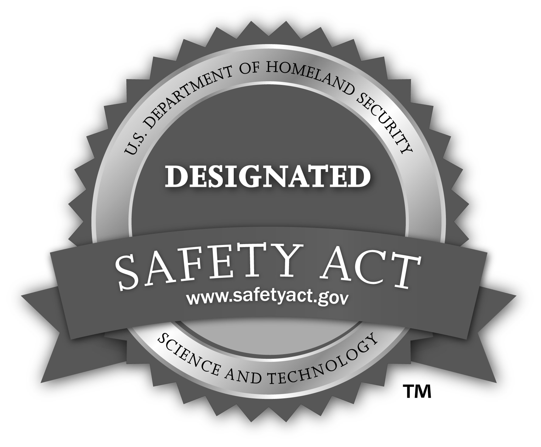 Department of Homeland Security SAFETY Act Designation badge