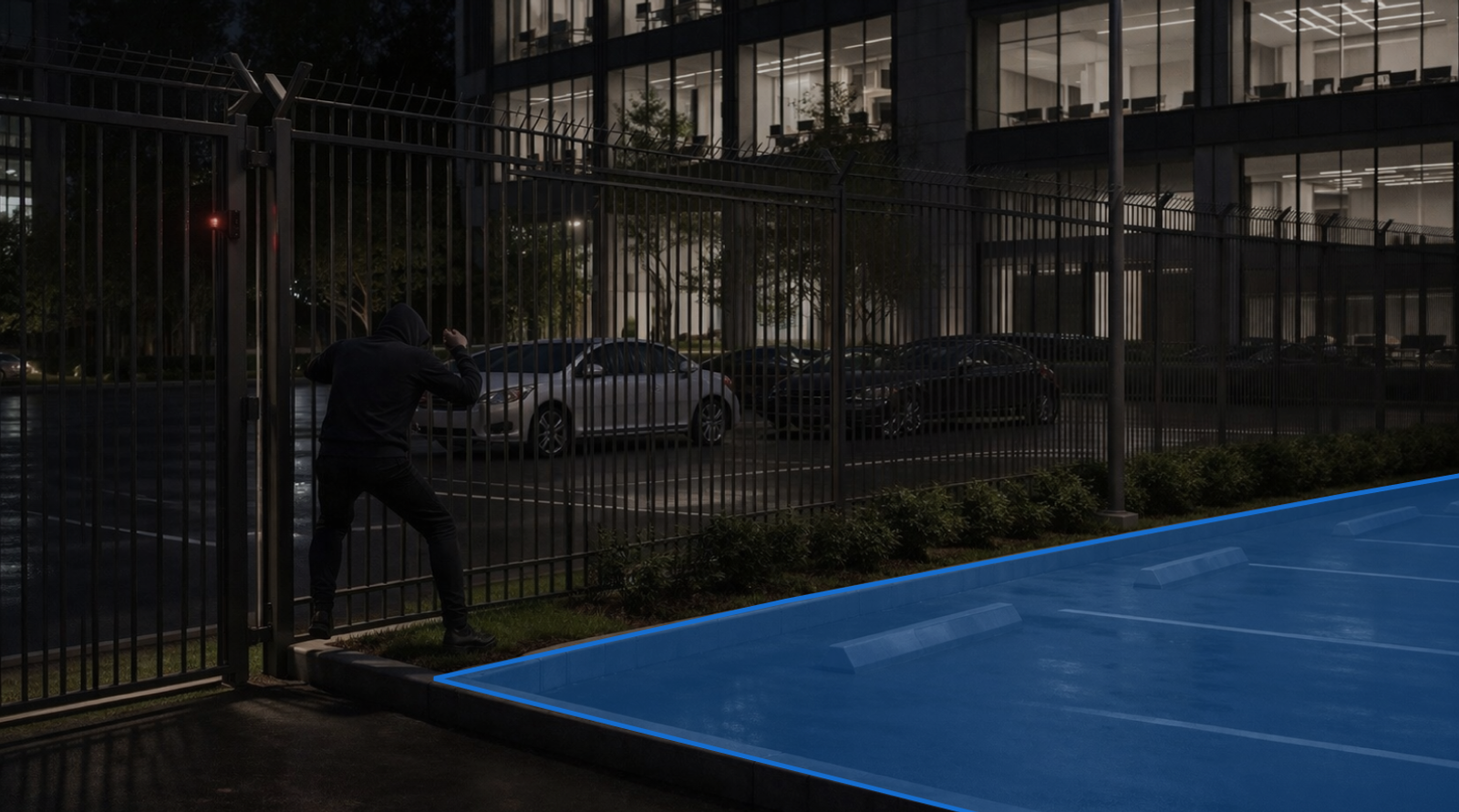 Intrusion detection in a restricted area