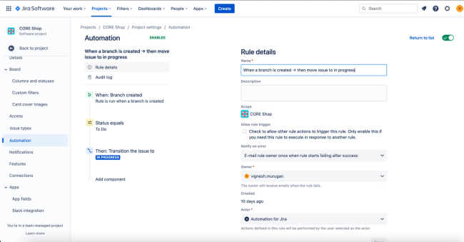 Jira Automation Example