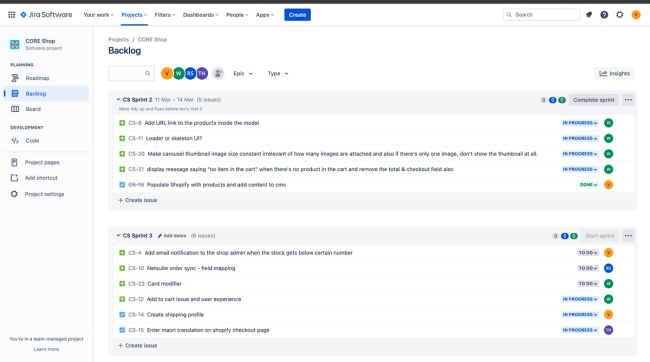 Jira Sprint Board Example
