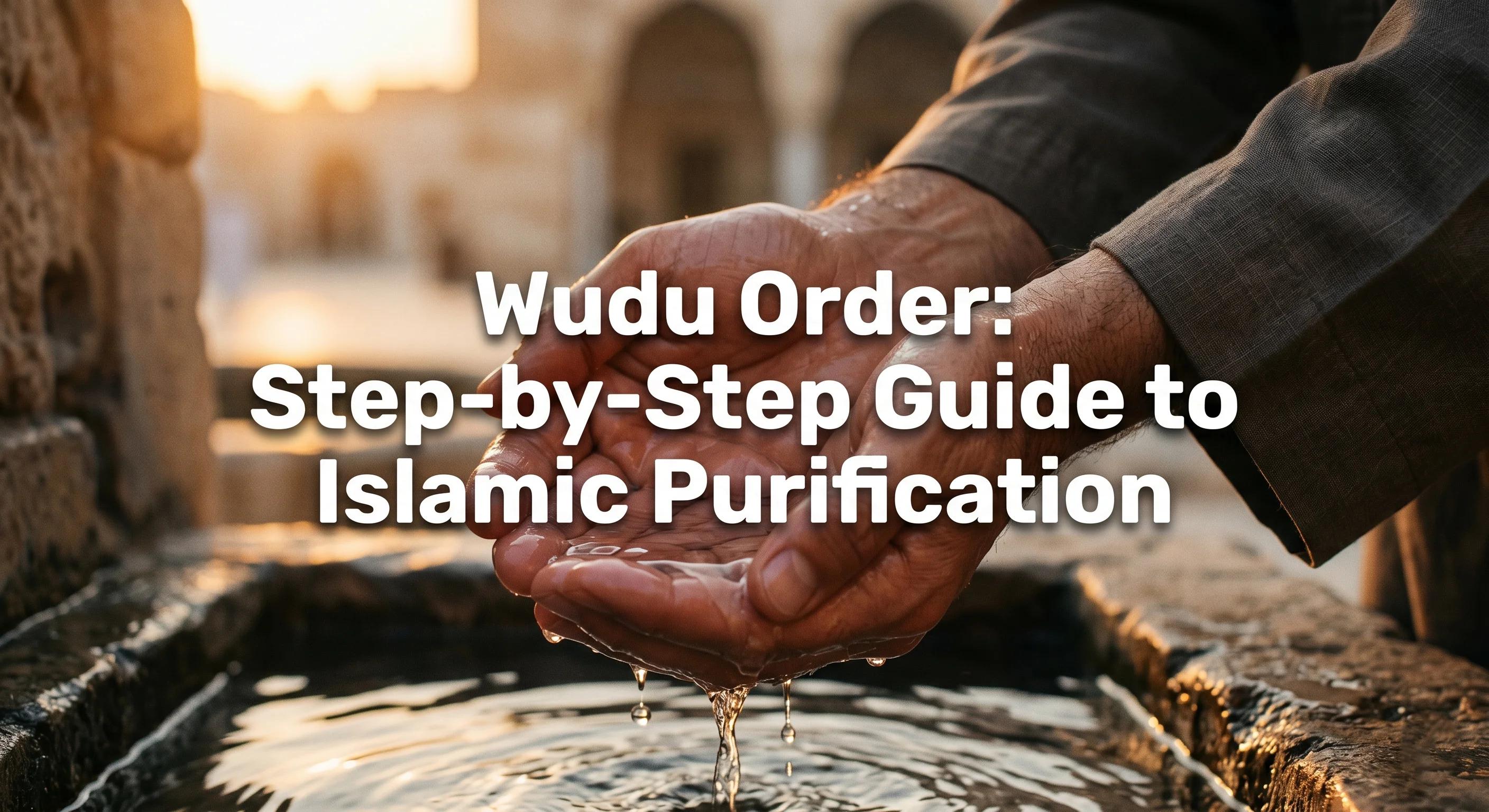 Wudu Order: Step-by-Step Guide to Islamic Purification