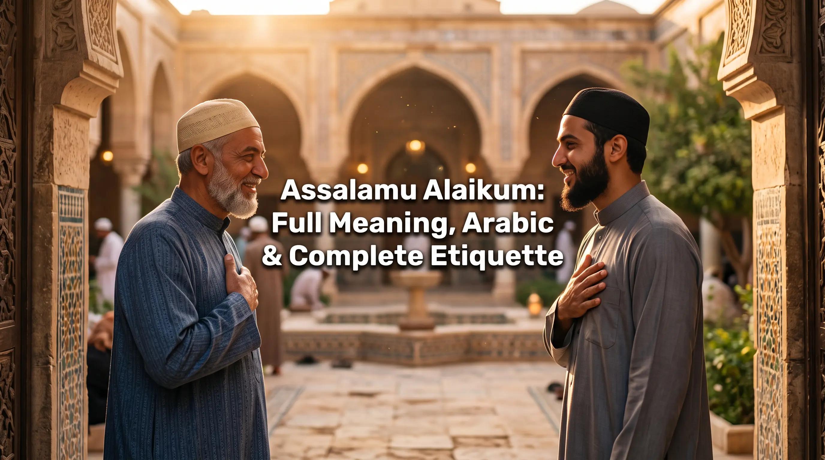Assalamu Alaikum Meaning: Arabic, Full Etiquette & Rewards