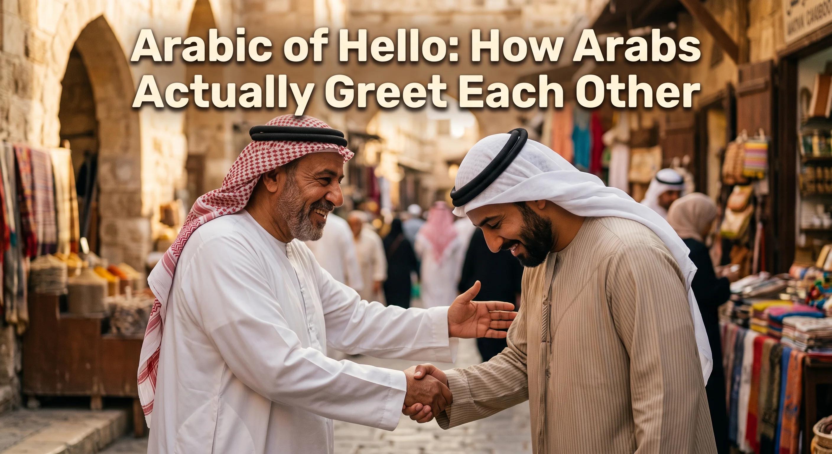 Arabic of Hello: How Arabs Actually Greet Each Other