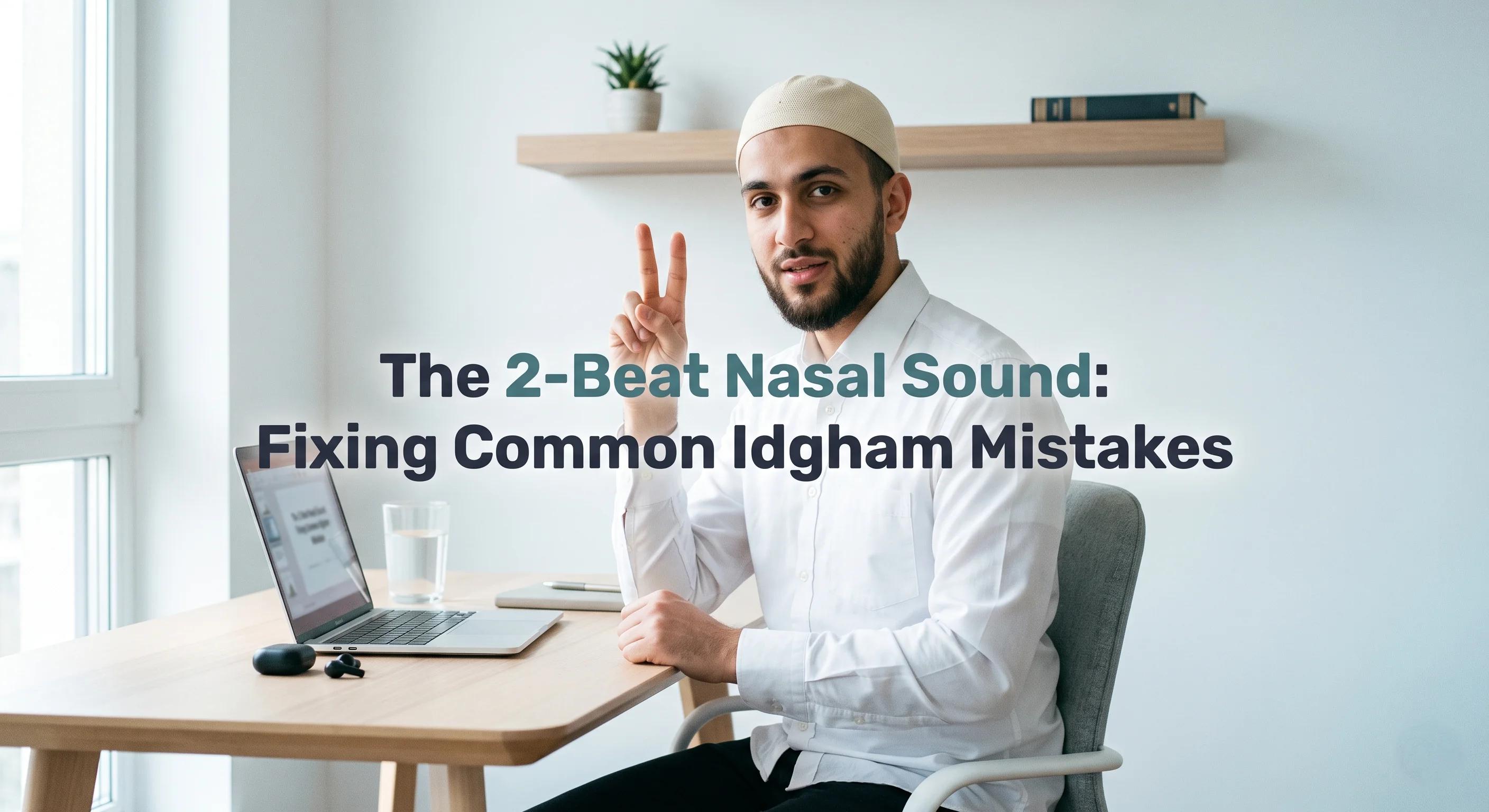Idgham Bighunnah and Bila Ghunnah: Fix the 2-Beat Nasal Mistake