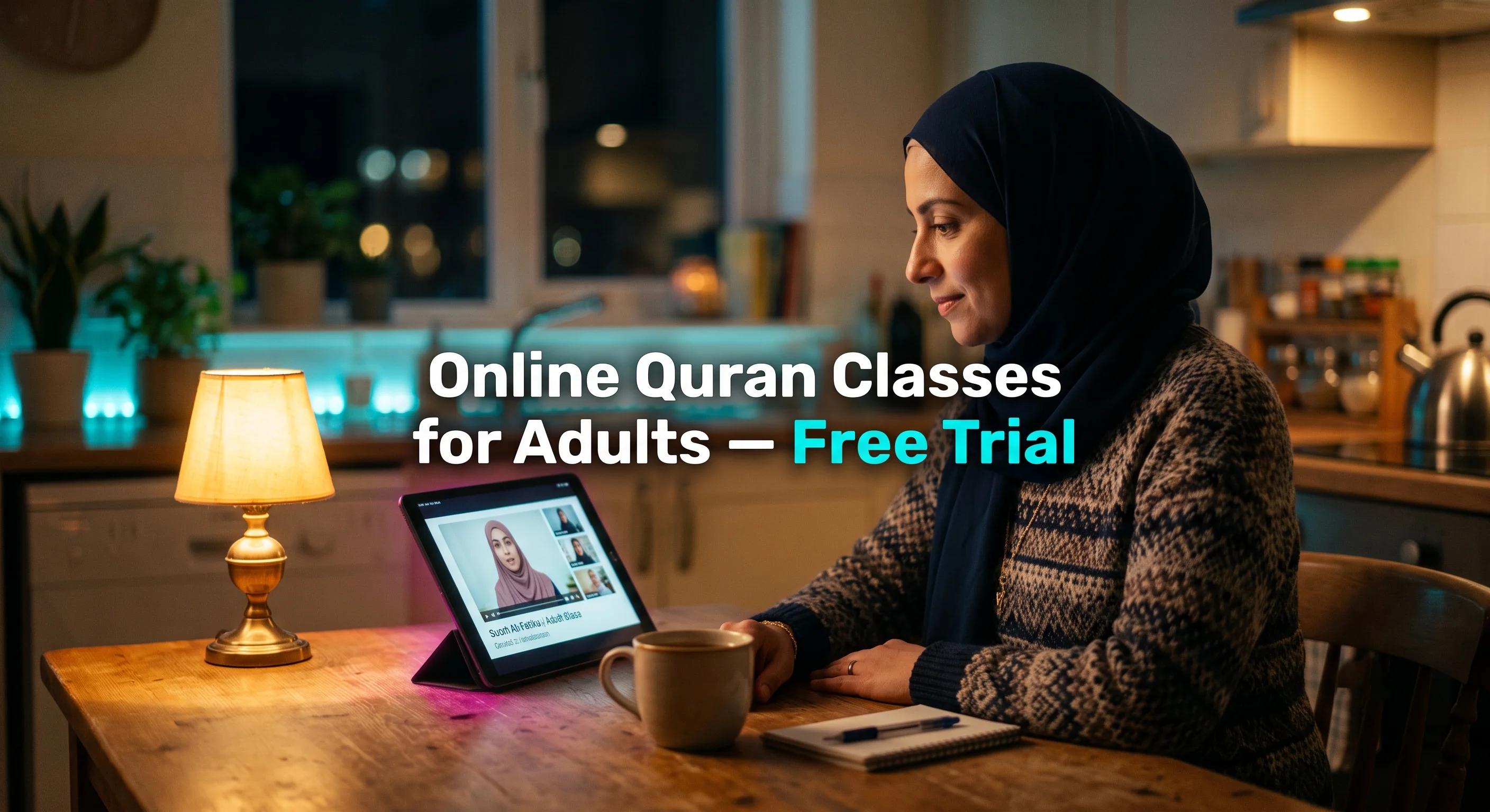 Online Quran Classes for Adults Free Trial: It Is Never Too Late