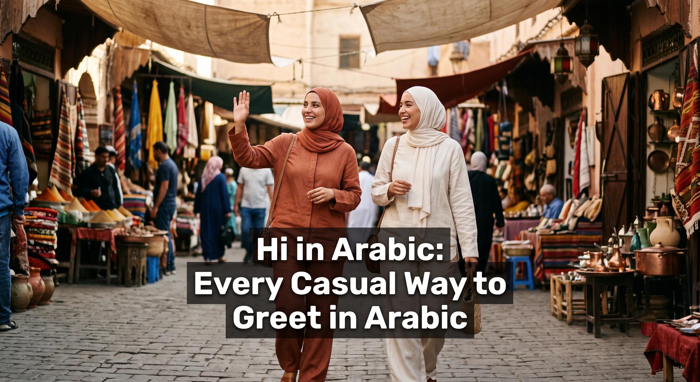 Hi in Arabic: Every Casual Way to Greet in Arabic