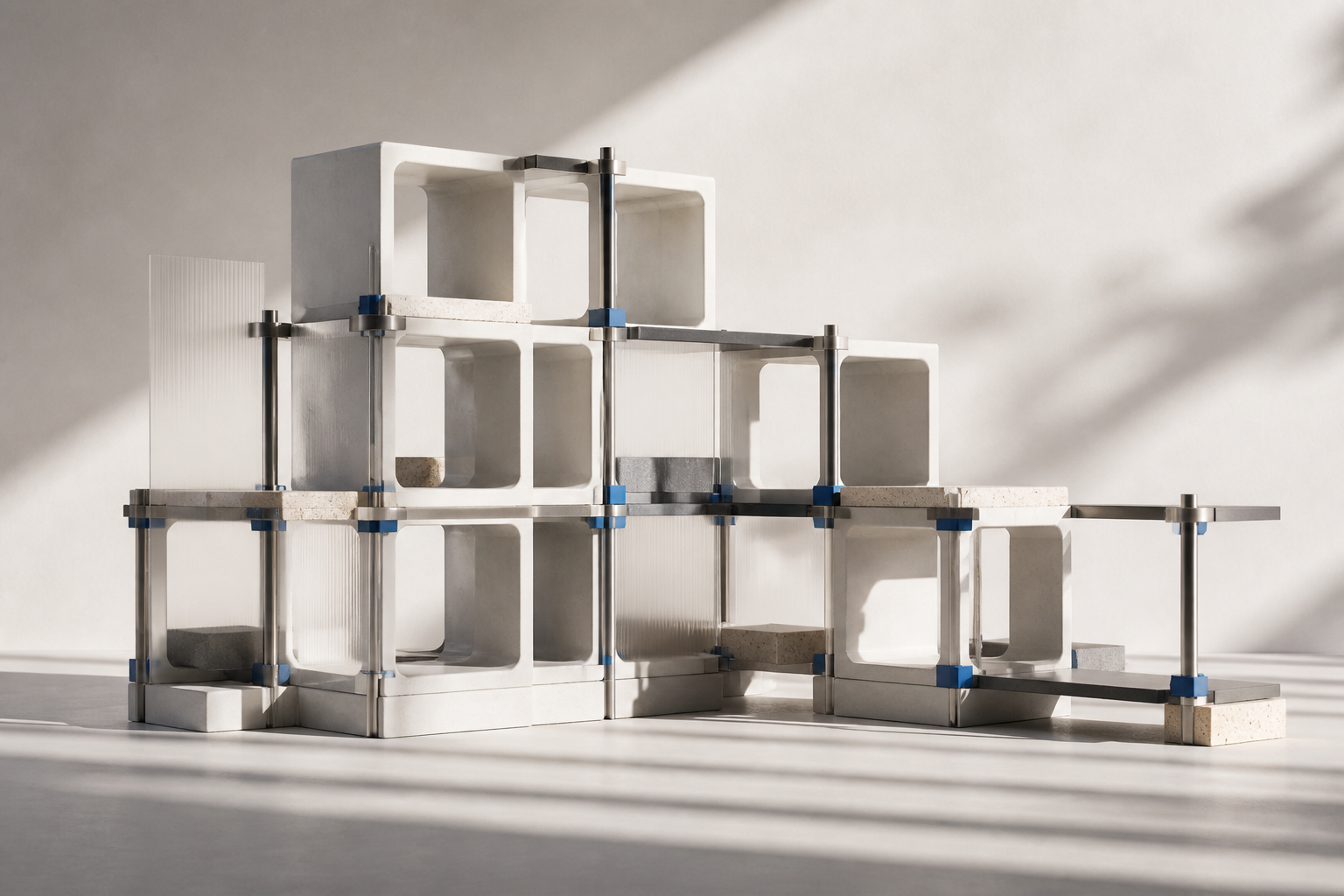 Modular structures forming a coherent expandable design system