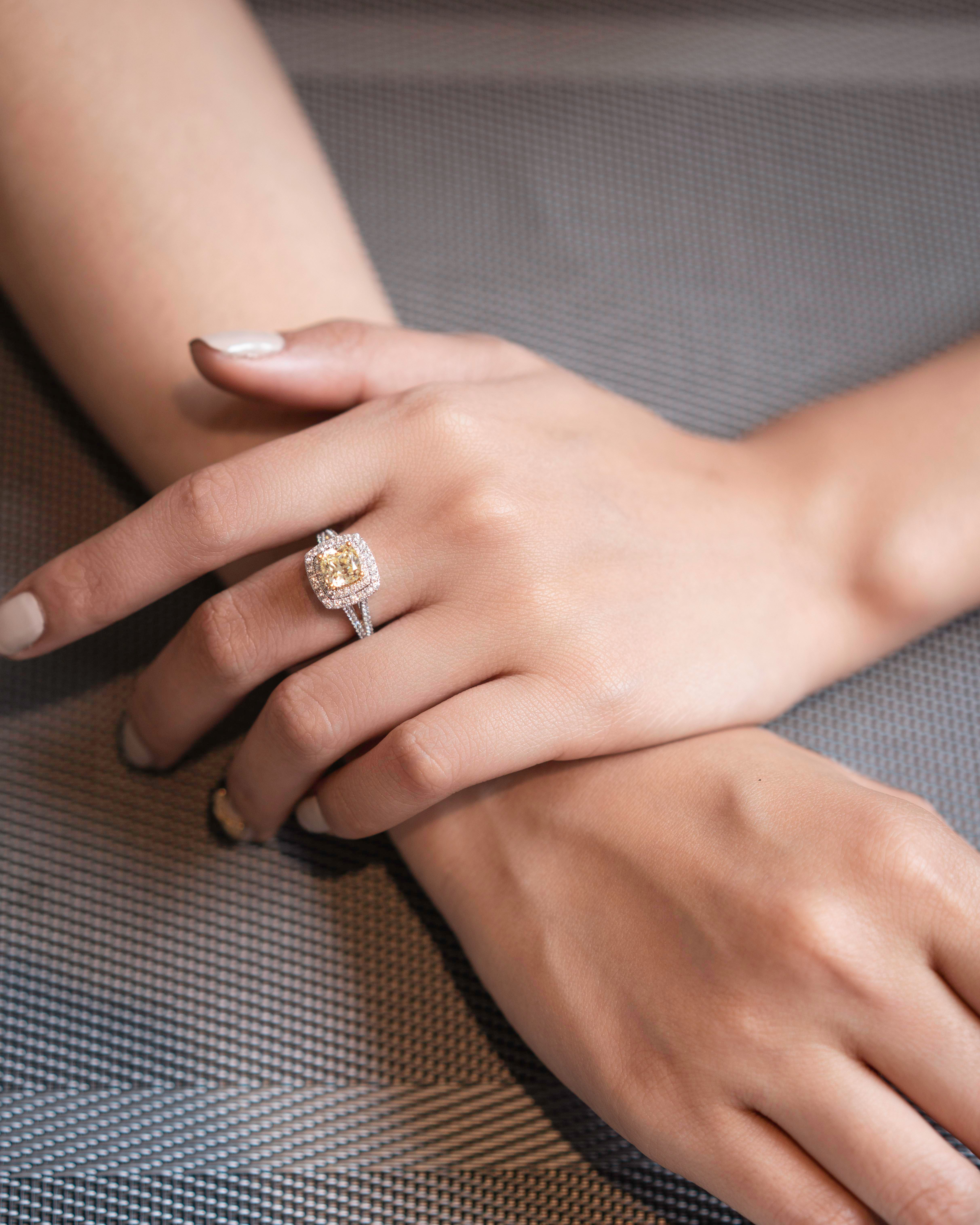 anillo endiamantado