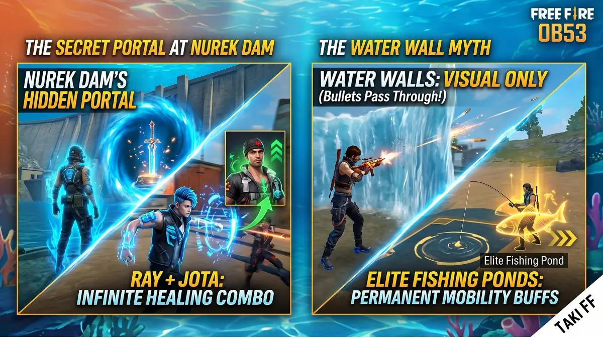 Free Fire OB53 Undersea Secrets: The 'Infinite Healing' Combo and Nurek Dam's Hidden Portal
