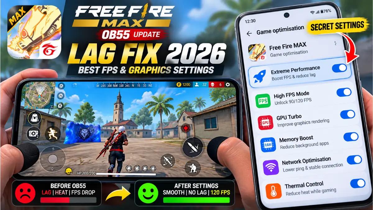 Free Fire OB55 Lag Fix 2026: Best FPS, Graphics & Developer Settings