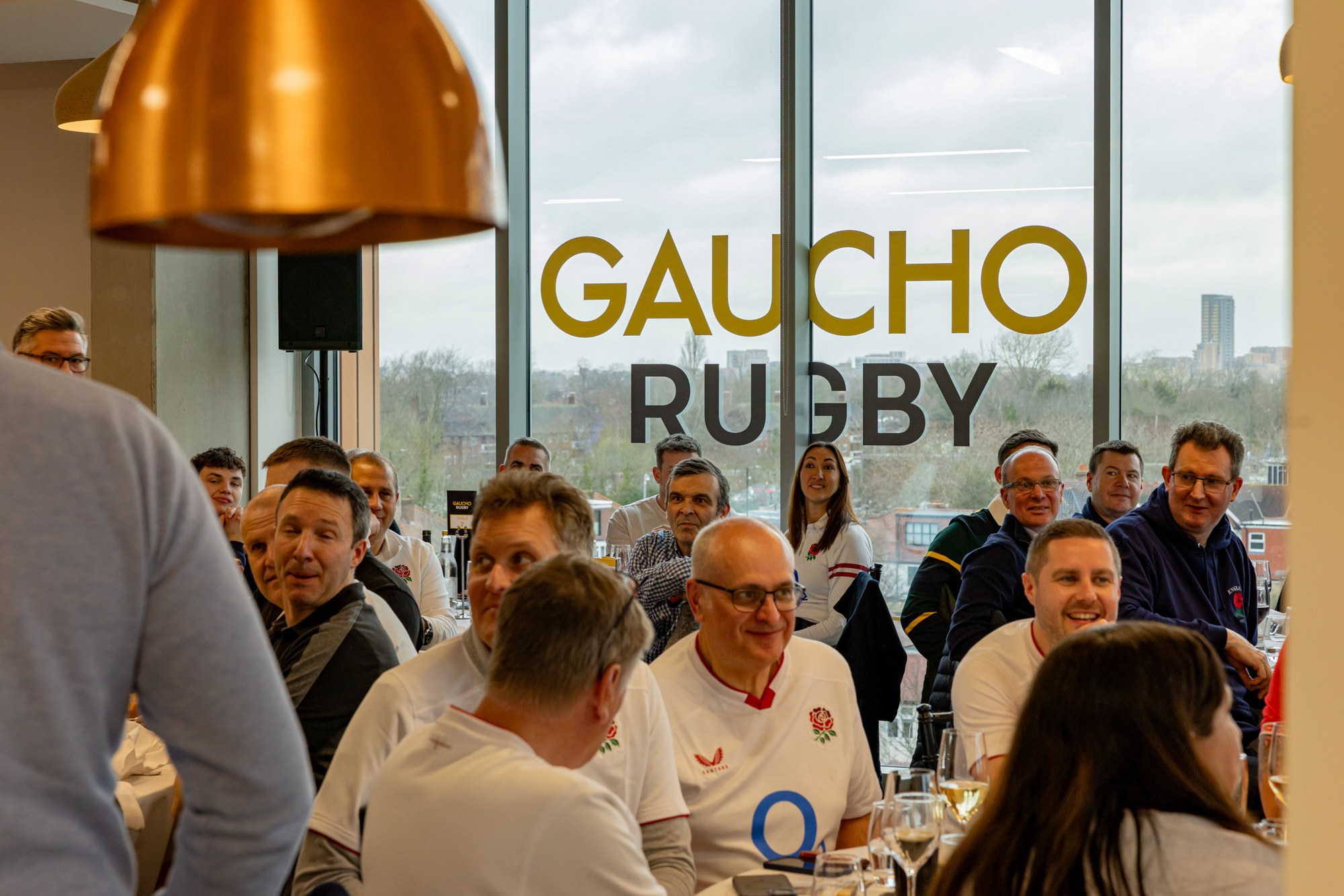Guests enjoying Gaucho rugby hospitality