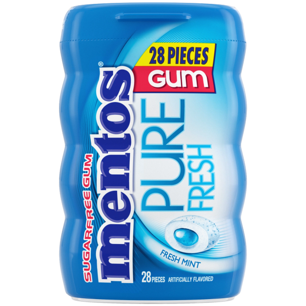 Mentos Pure Fresh Gum Fresh Mint - 28pc Bottle | Mentos US