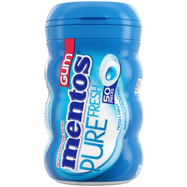 MENTOS Pure fresh chewing-gum menthe et thé vert 50 dragées 100g pas cher 