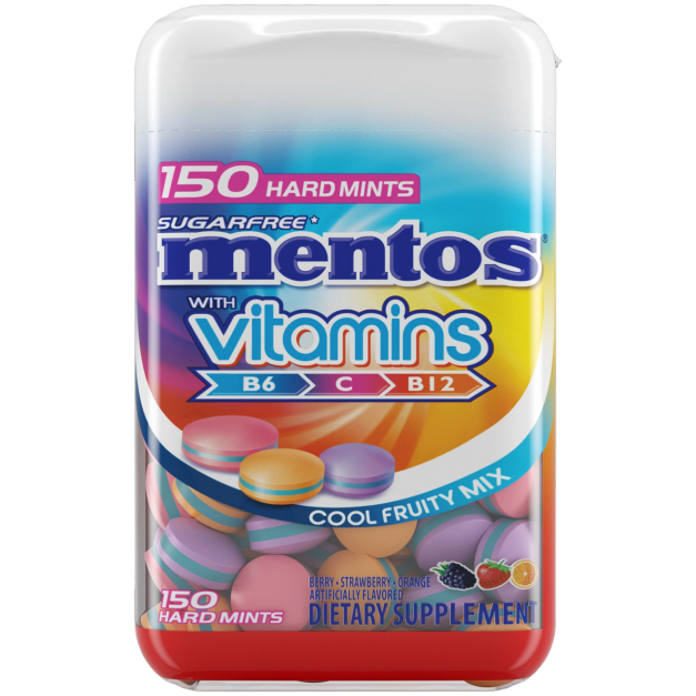 Mentos Mints with Vitamins 150pc Bottle Mentos US