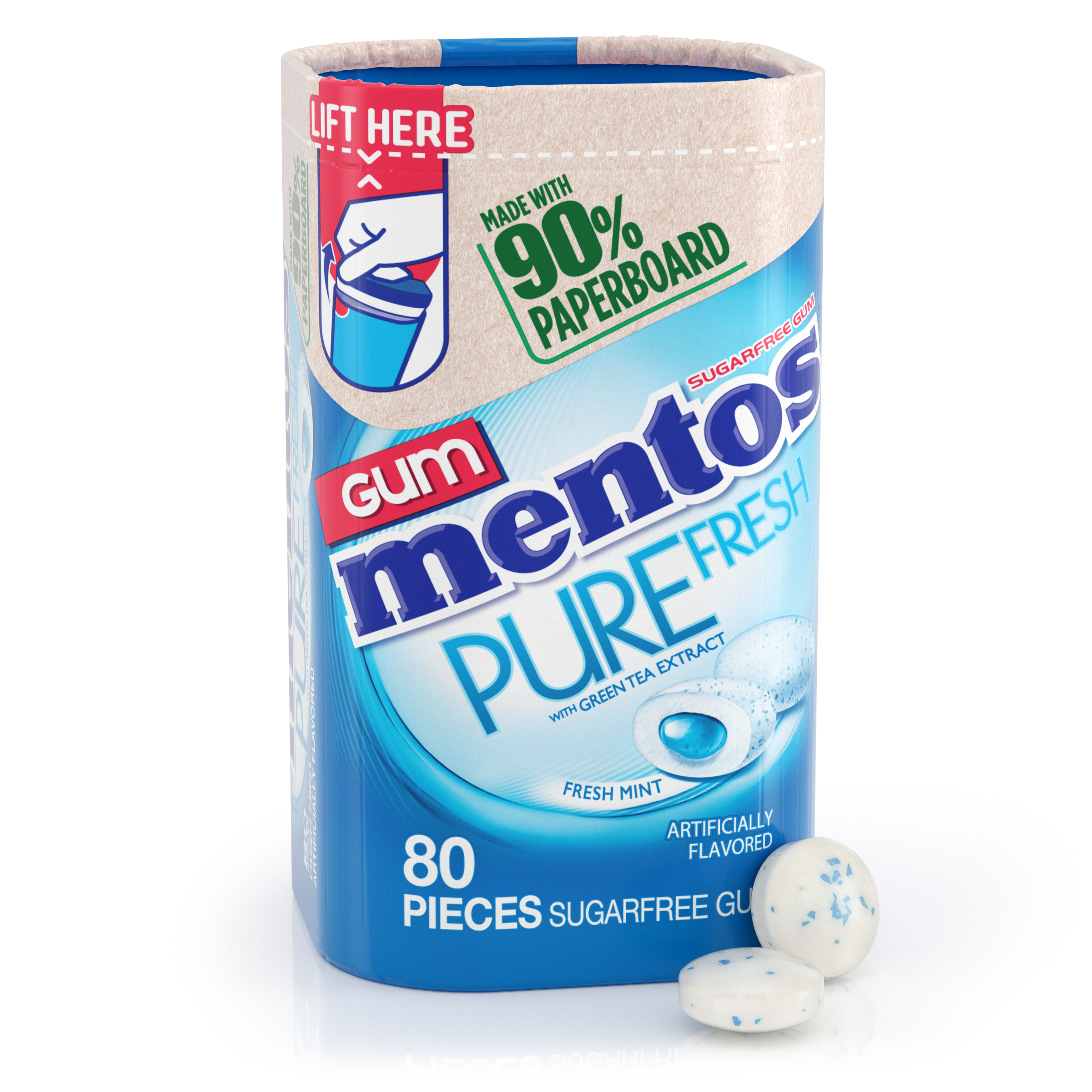 Mentos Gum Paperboard Bottle