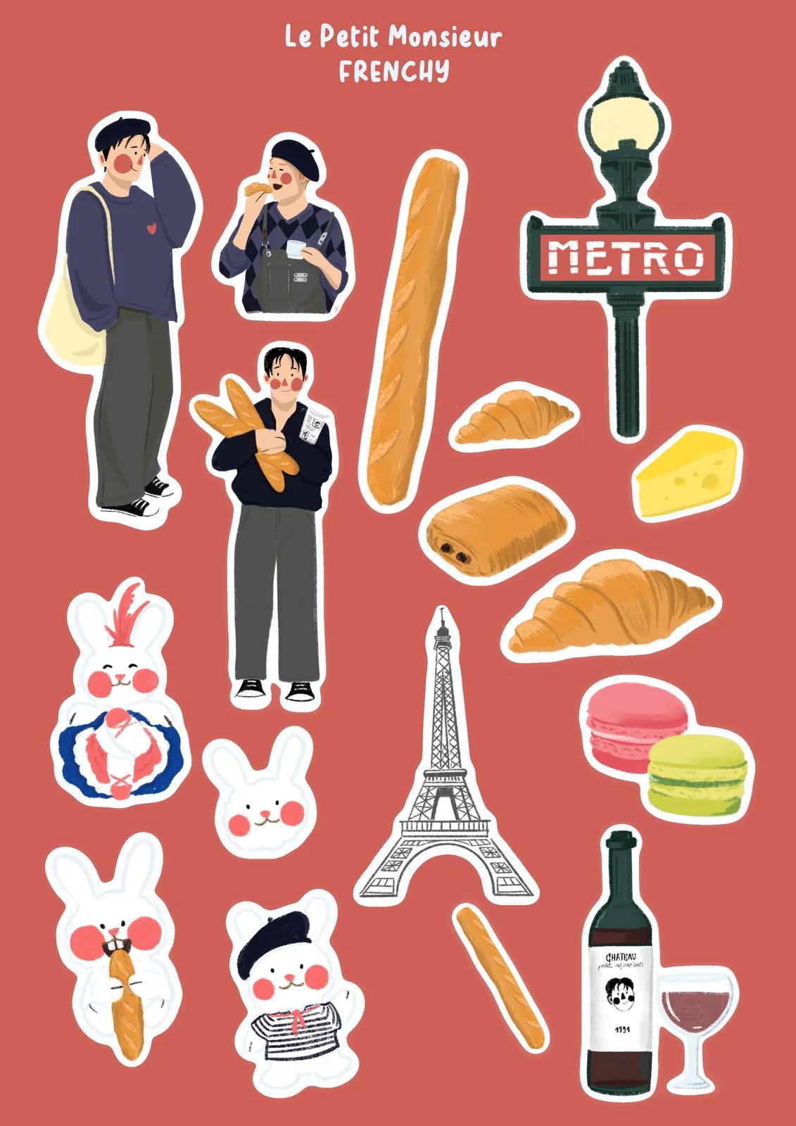 Planche de Sticker Paris