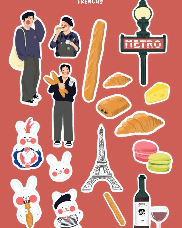 Planche de Sticker Paris