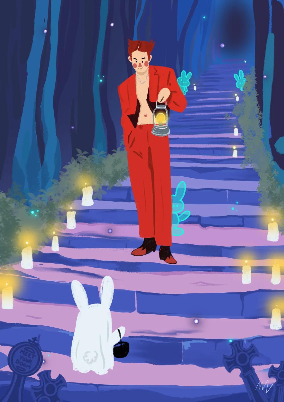 Un invité surprise pour Halloween — 르 프티 무슈 일러스트