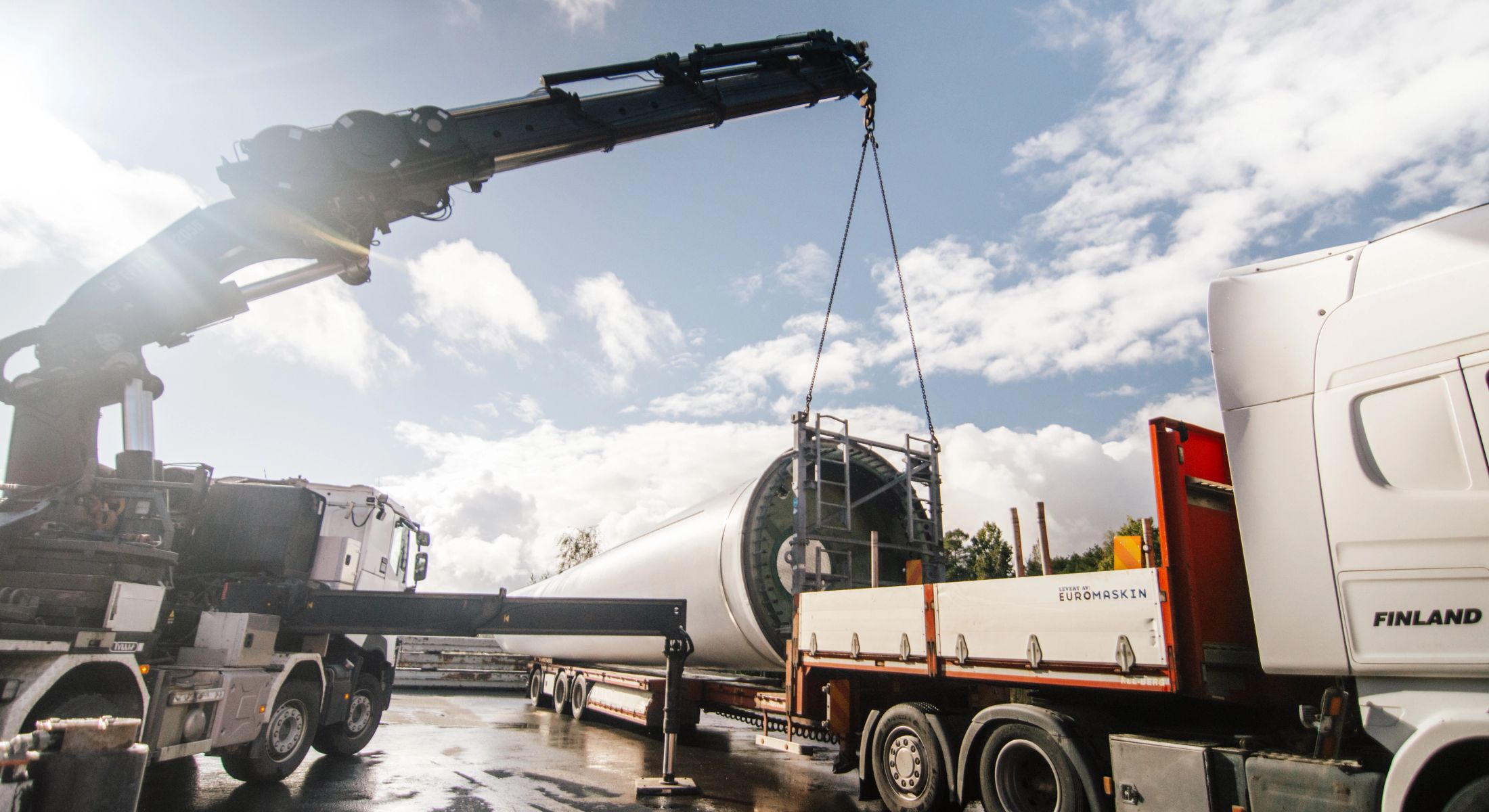 Johannes Peace from Reverlast inside a decomssioned wind turbine blade