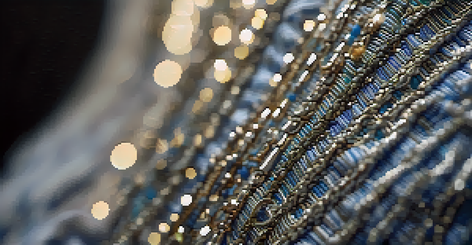 A close-up of a garment made from recycled materials, emphasizing its unique textures and innovative design.