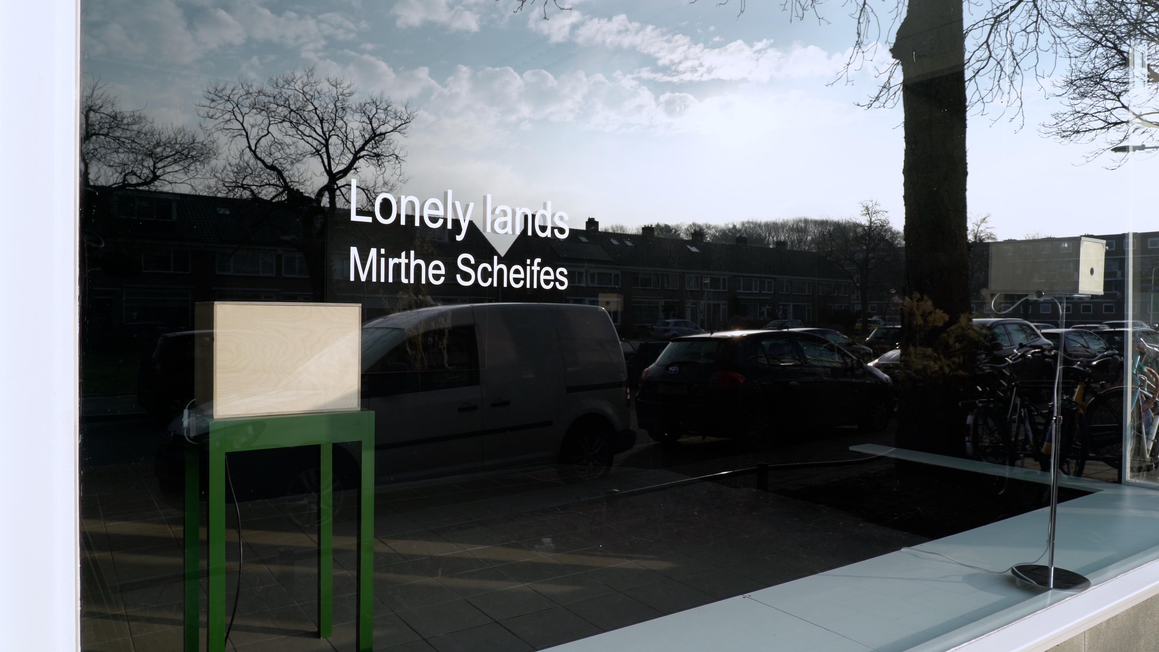 Exterior exhibit space of the exhibition Lonely lands