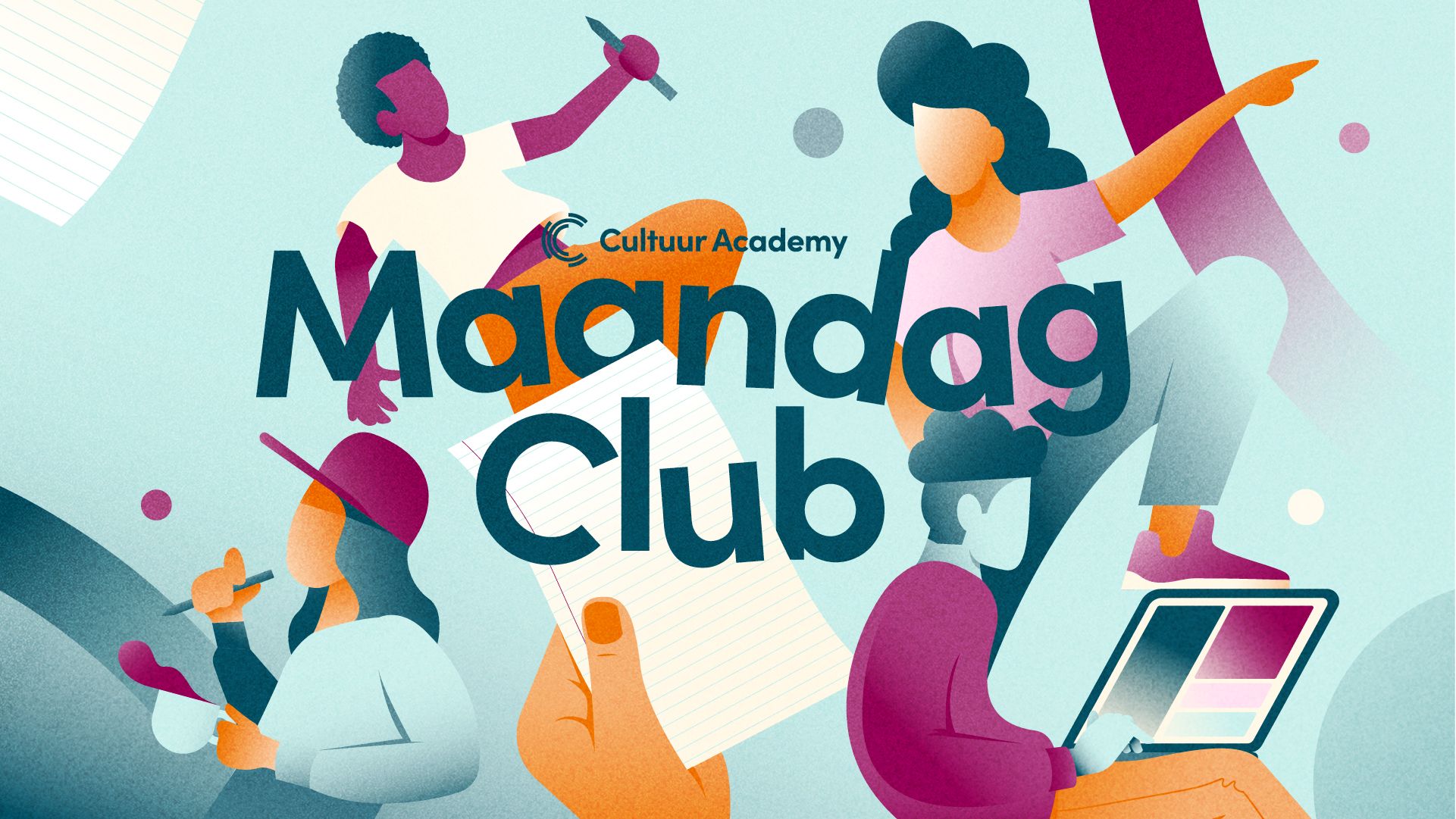 De Maandag Club banner.